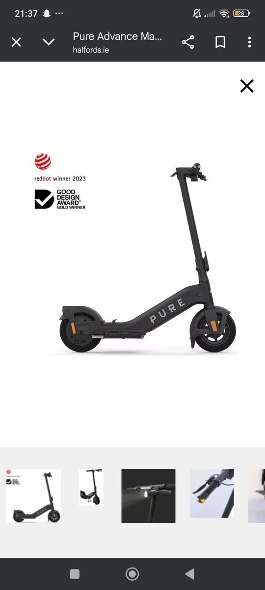 Pure advance electric scooter