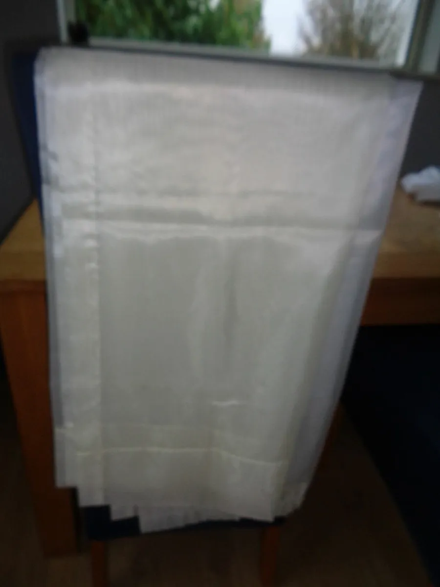 Cream Sheer Curtain for Sale - Image 1