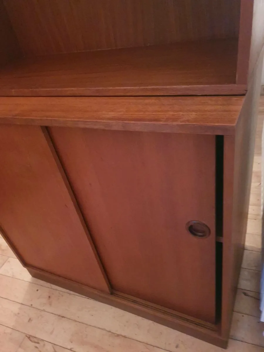 Mid Century scandinavian teak bookcase  adj feet - Image 4
