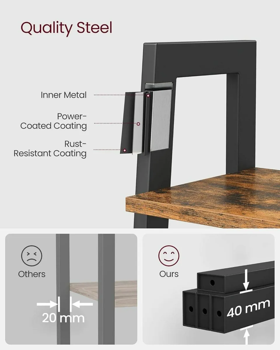 Brand New 4 Tier Stylish Bookcase Display Unit - Image 4