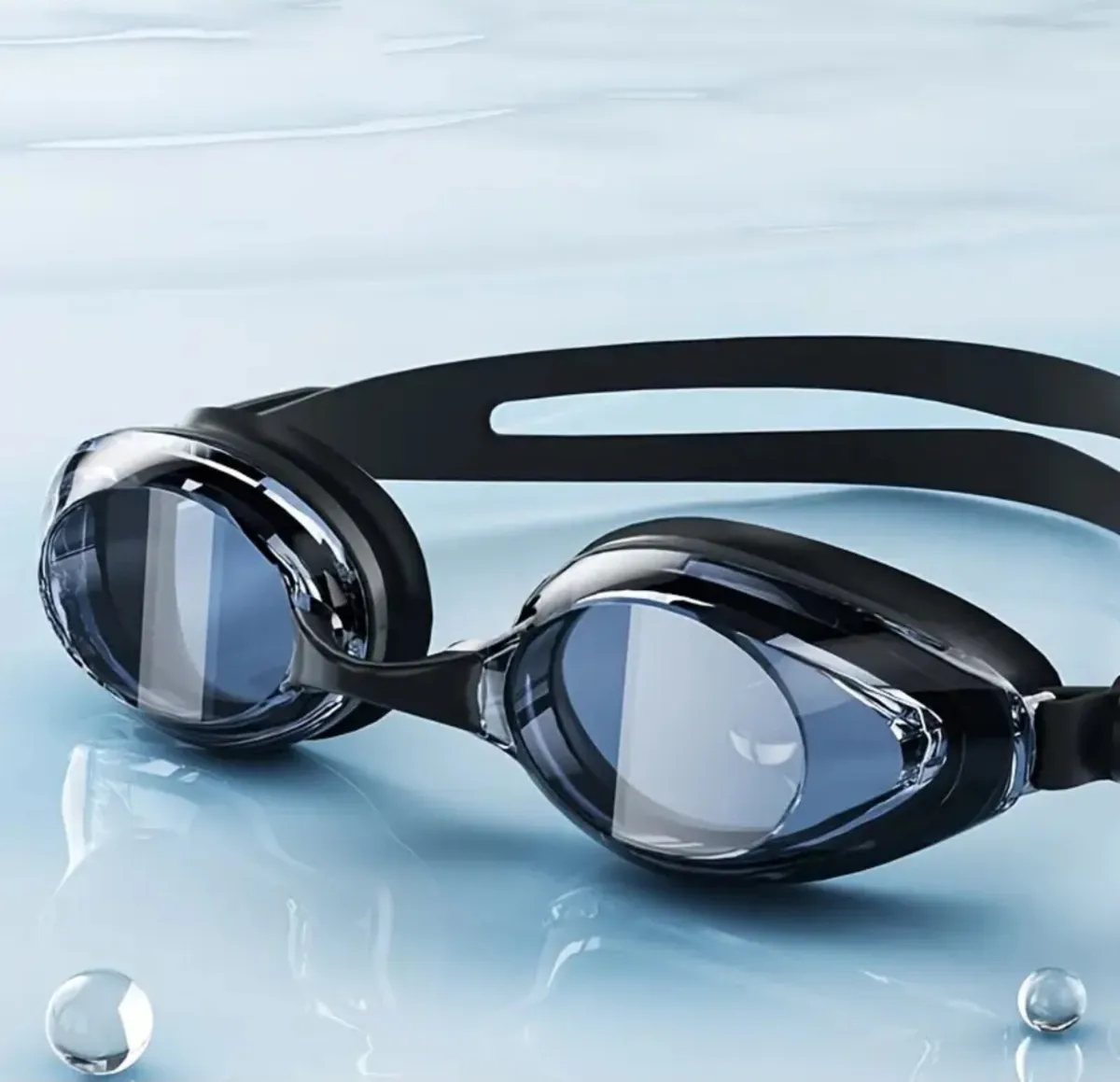 New Black Swimming Goggles – Unisex, Anti-Fog & UV - Image 2