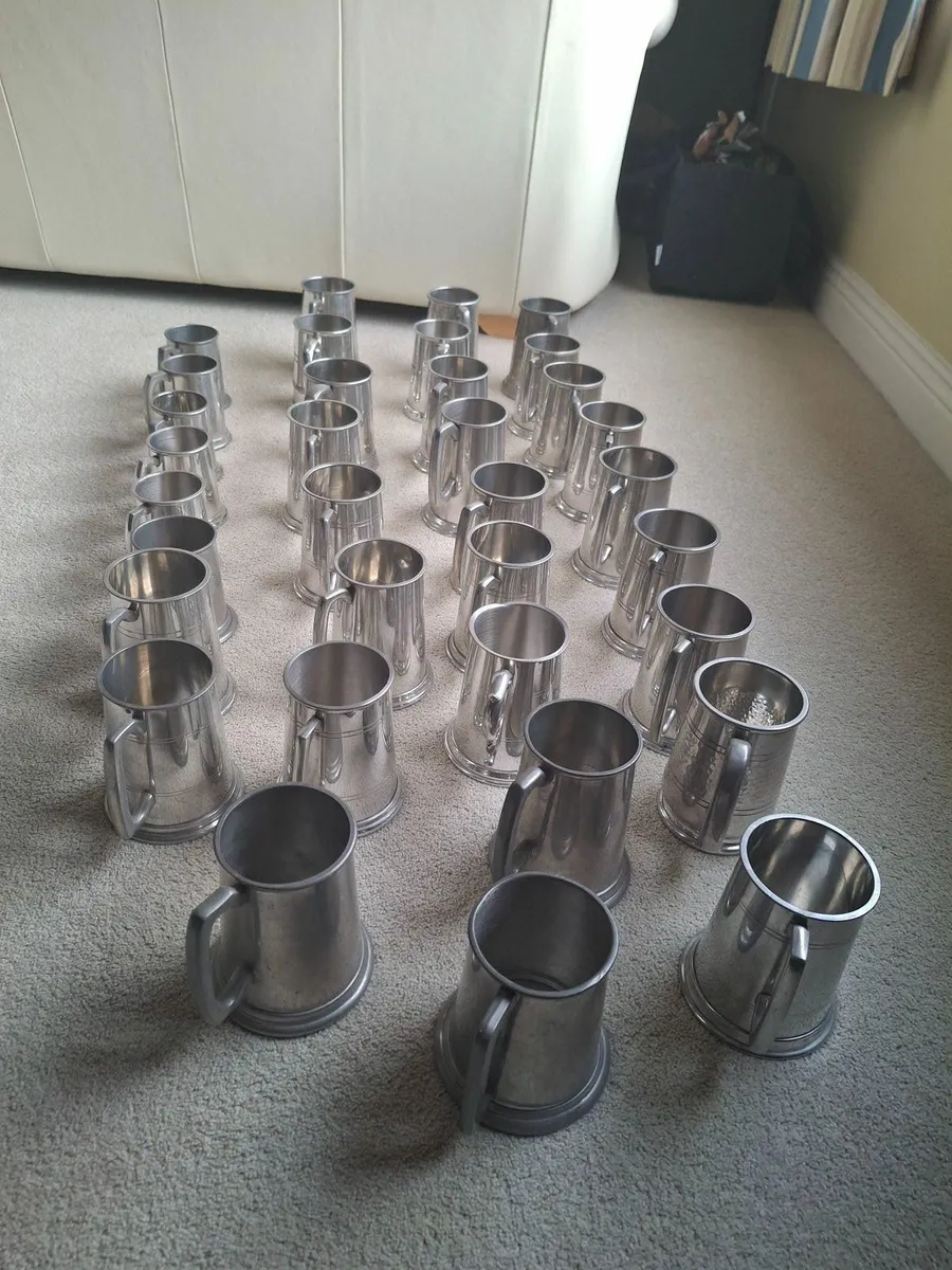 Pewter tankards & mugs - Image 1
