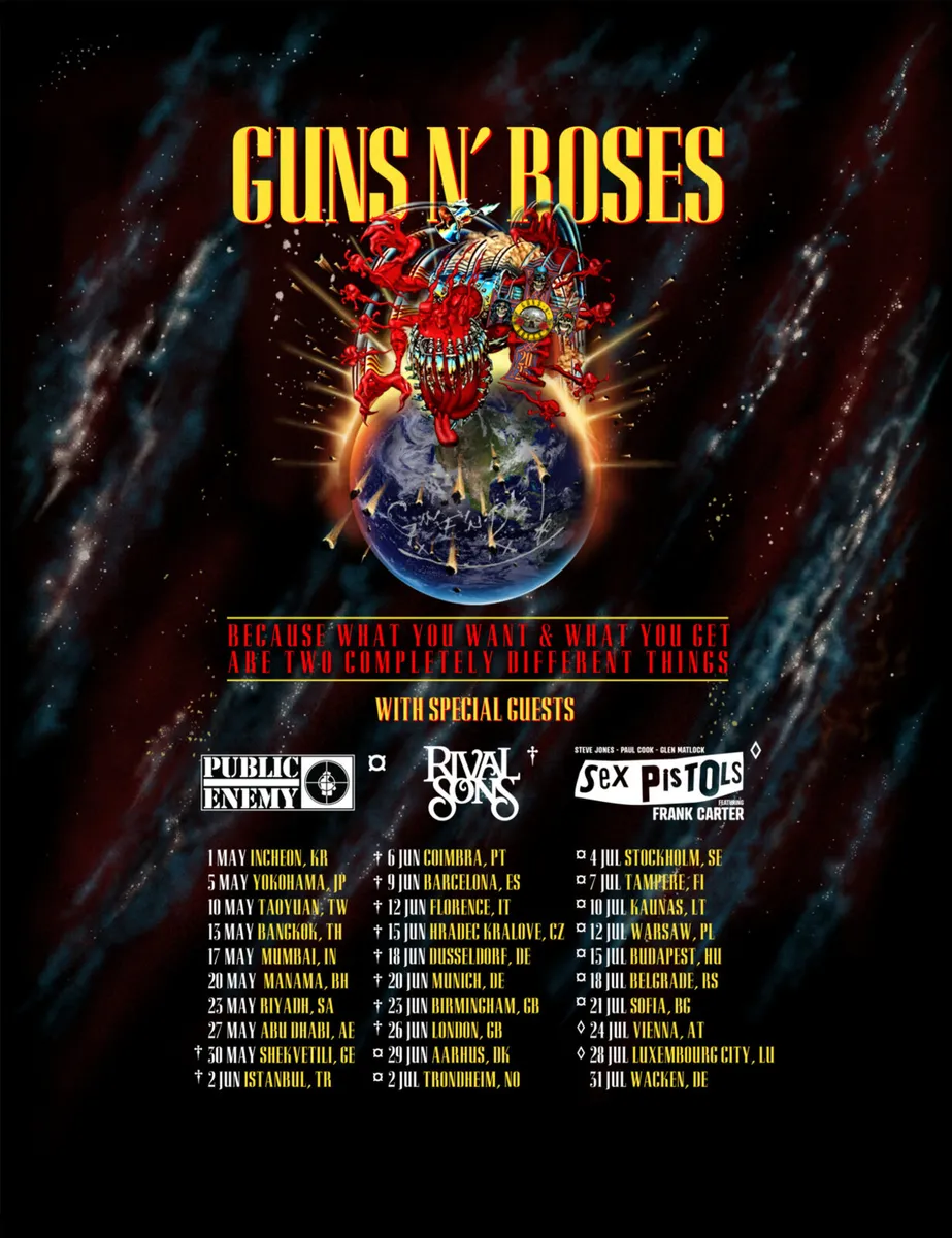 Guns n roses golden circle tickets