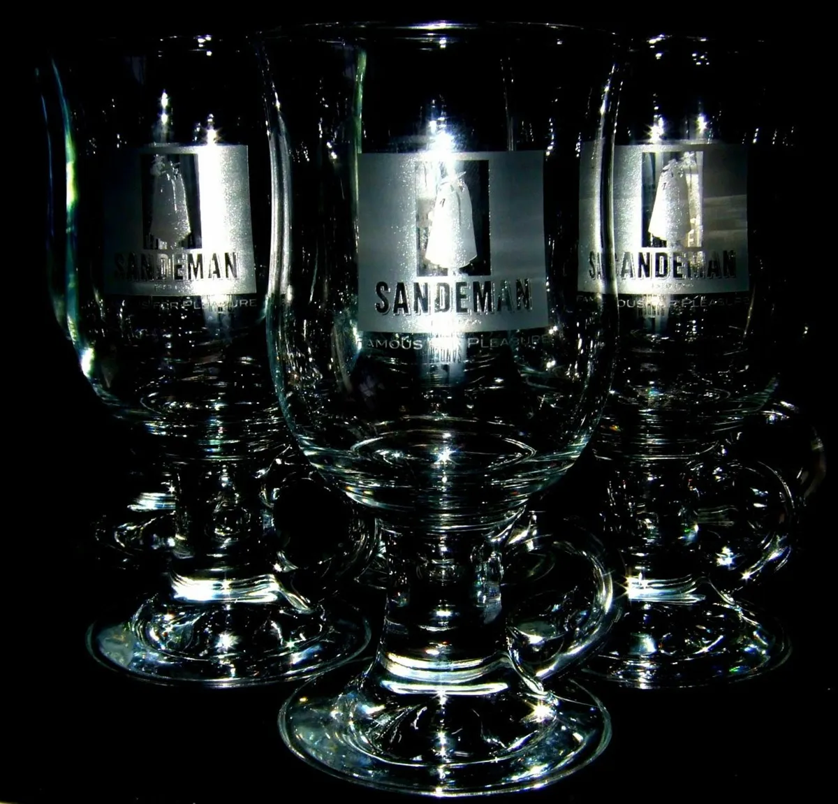 6 Sandeman Vintage Port/Coffee Glasses - Image 4