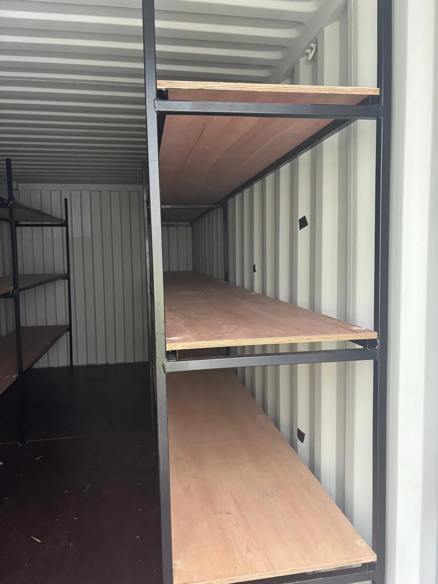 Shipping container New with shelving - Image 1