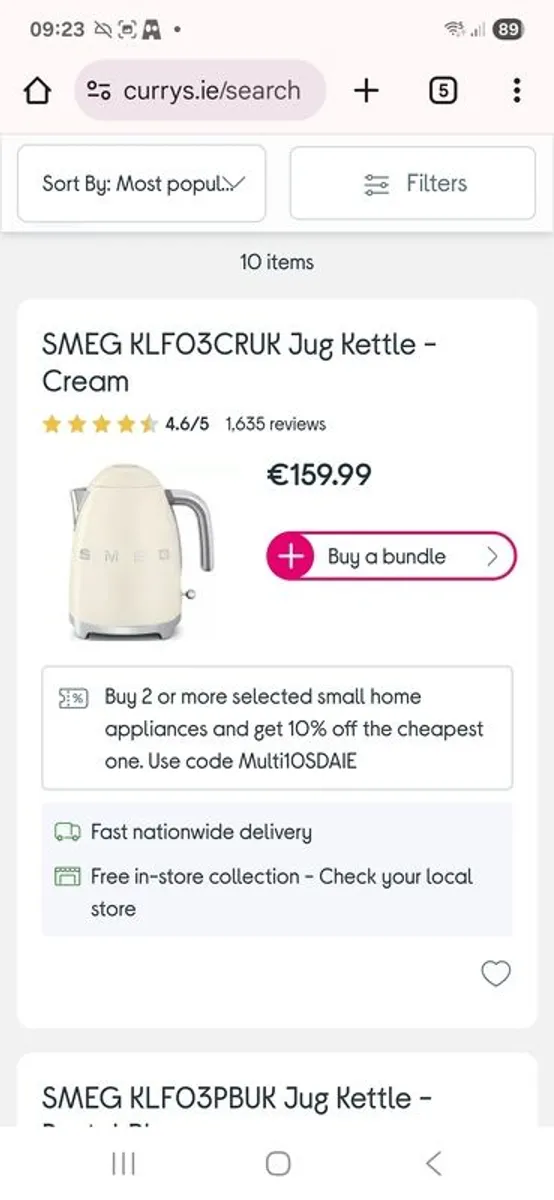 Smeg Kettle and Toaster - Image 3