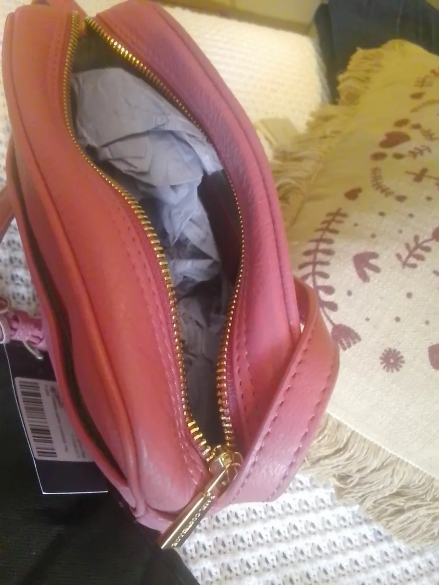 PAUL COSTELLOE PINK SOFT LEATHER CROSSBODY BAG NEW - Image 2