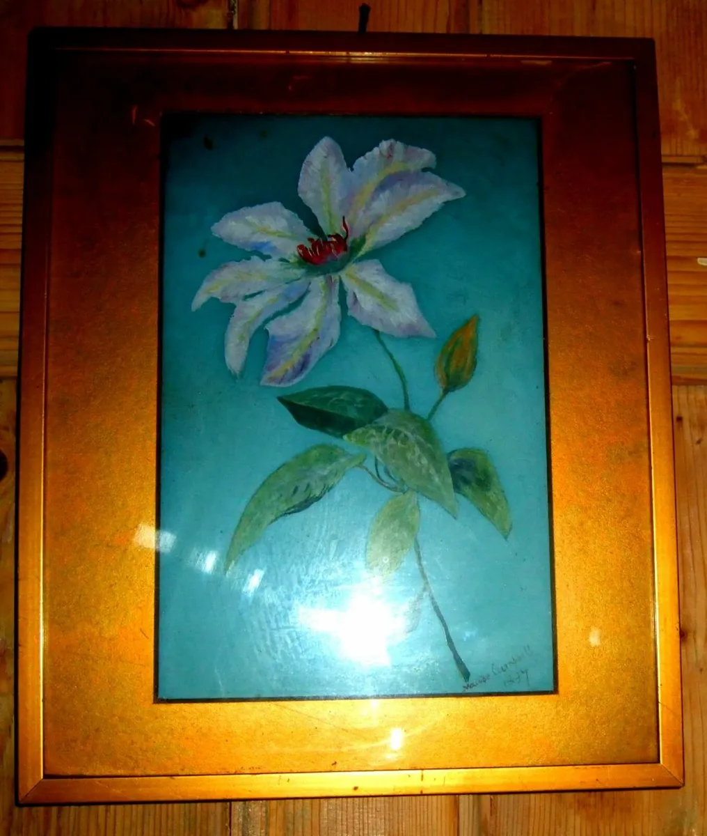 Vintage 'M Campbell' Framed Watercolour - Image 1