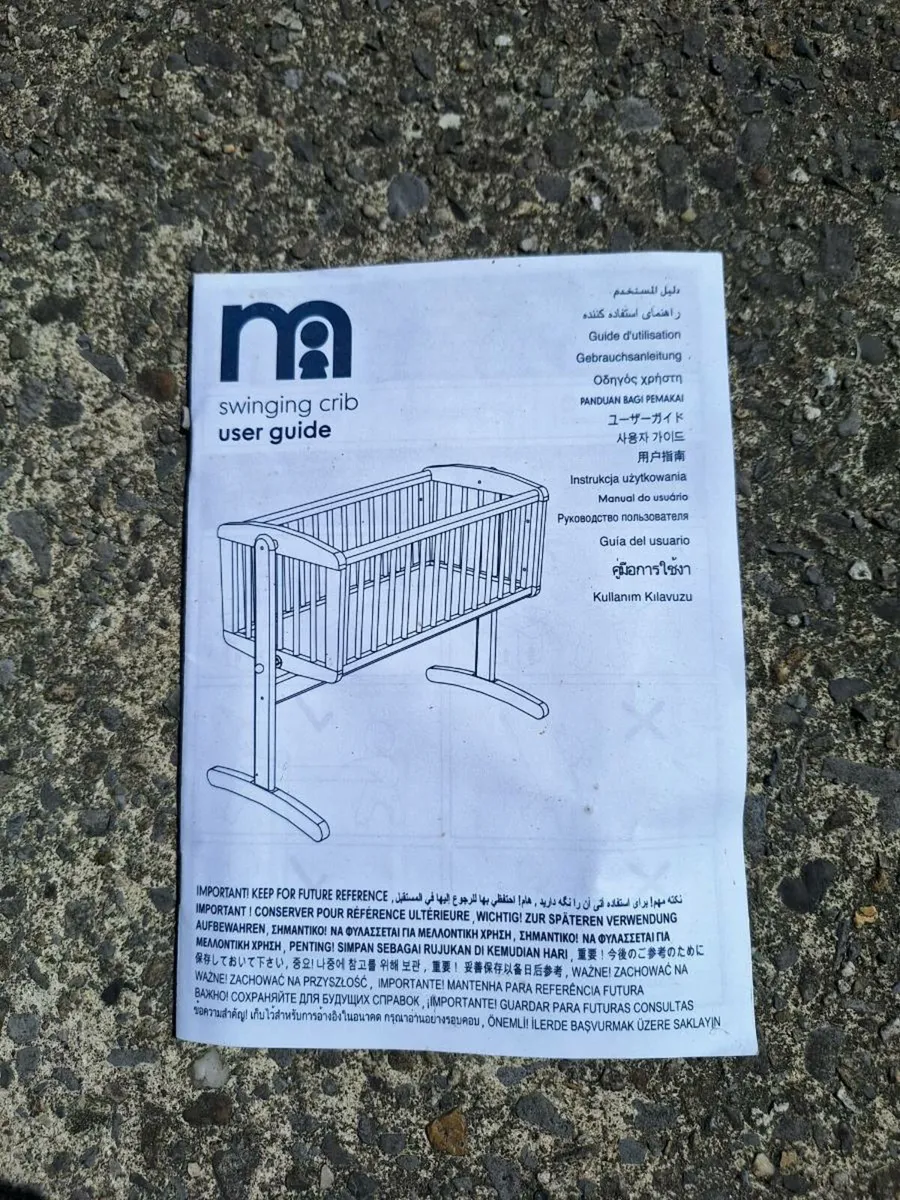 Mothercare swinging crib - Image 3