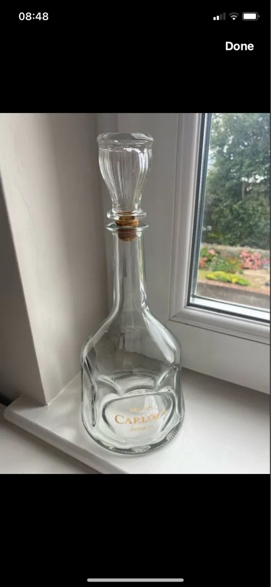 Vintage Carlos 1 Glass Decanter - Image 1