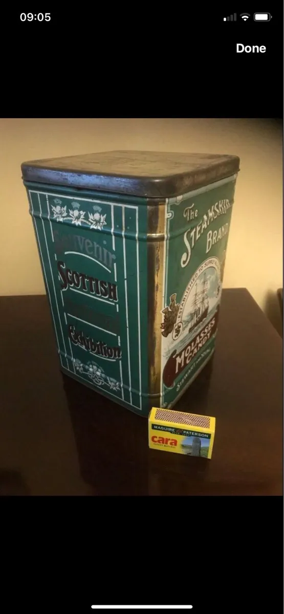 Vintage’The Steamship Brand’ Metal Box - Image 4