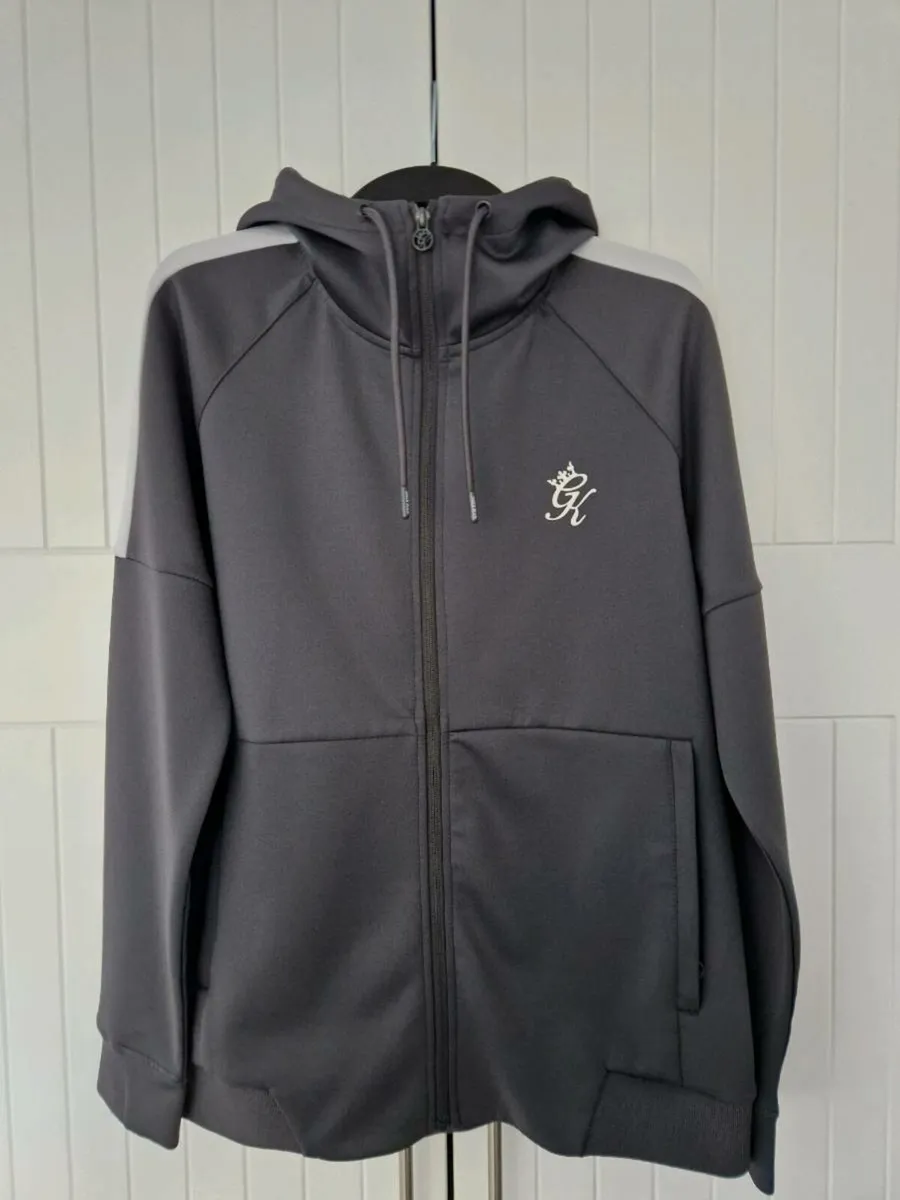 Gym King Core Plus Poly Tracksuit Grey - Image 2