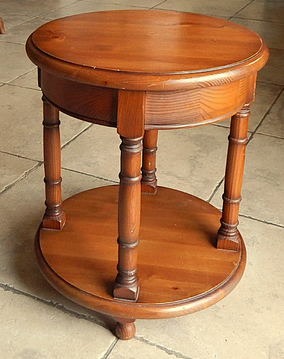 Wooden Single Drawer Table - Image 3