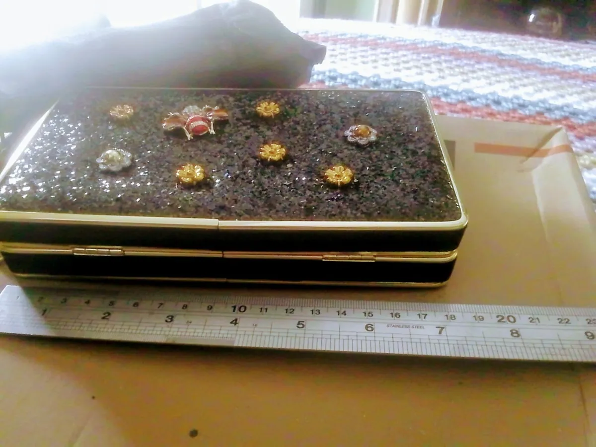 LODI DESIGNER BLACK EMBELLISHED BEE BAG As NEW - Image 3