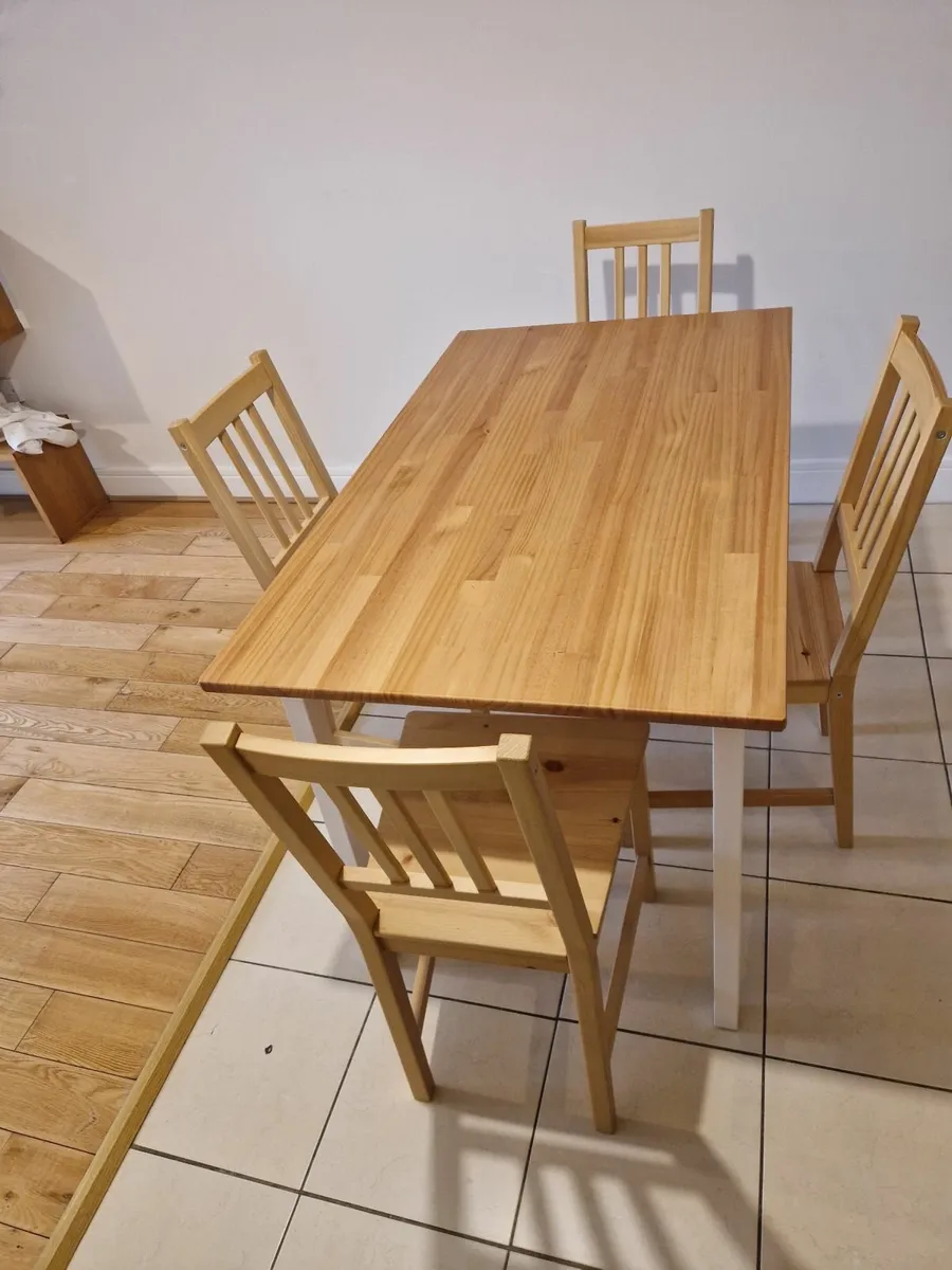 Kitchen table with 4 chairs - PINNTORP - Image 1