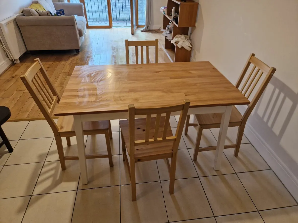 Kitchen table with 4 chairs - PINNTORP - Image 4