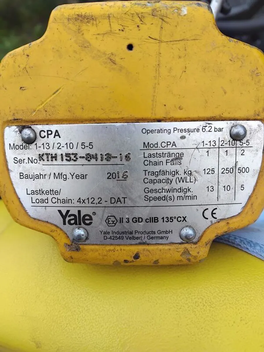 YALE Air winch. - Image 3