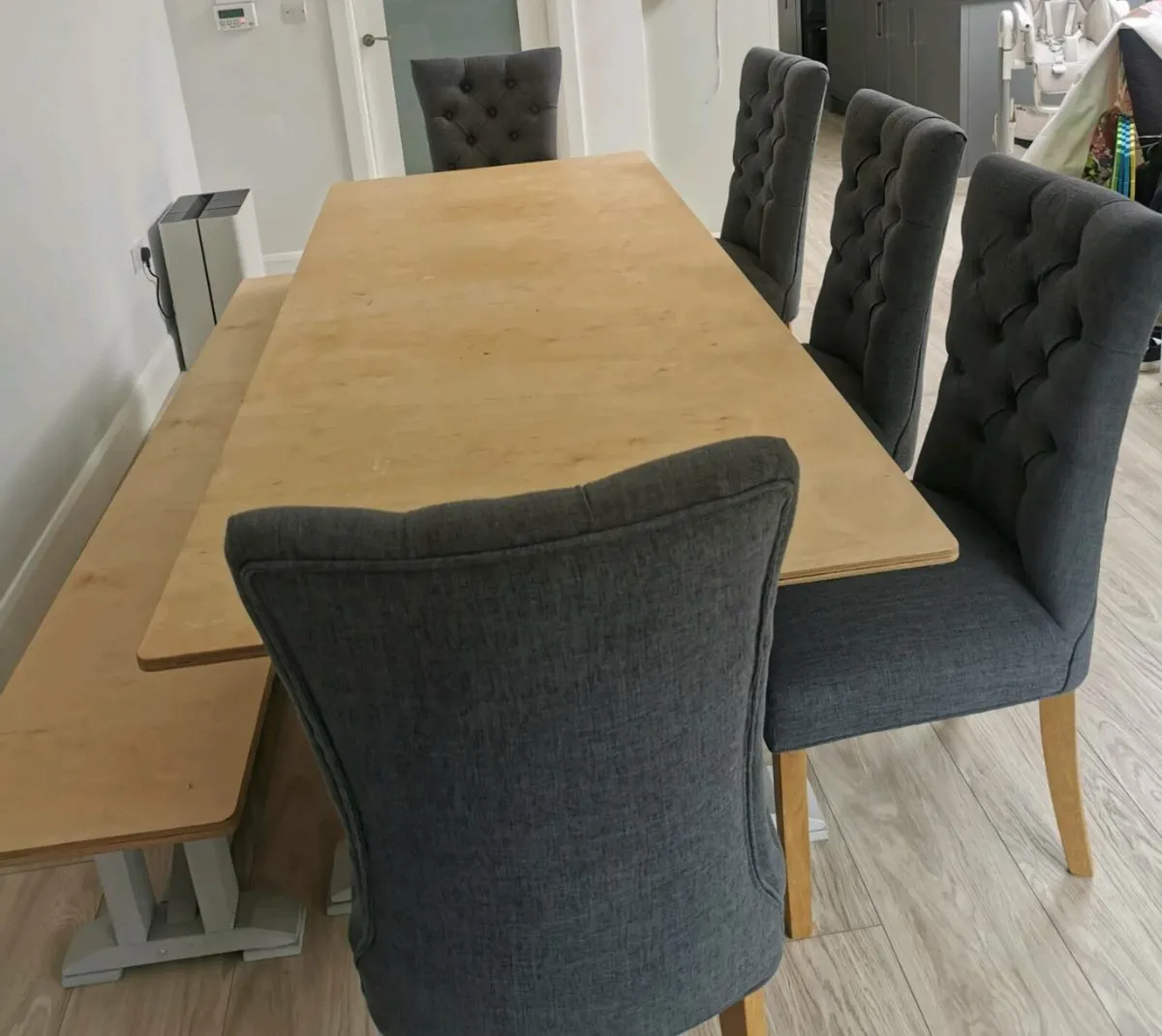 Dining table and bench - Image 1