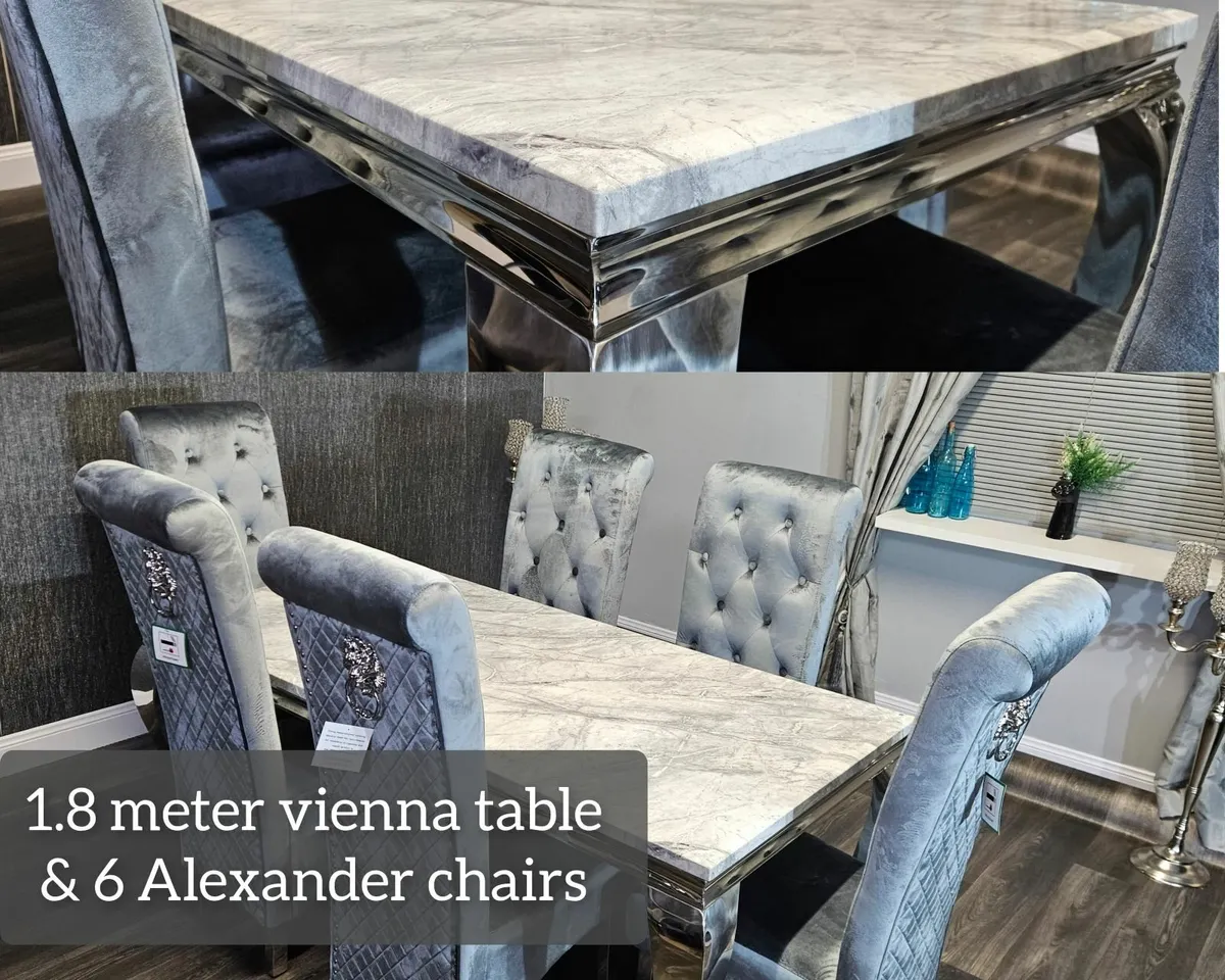 New VIENNA  KITCHEN dining set with 6 chairs! - Image 4