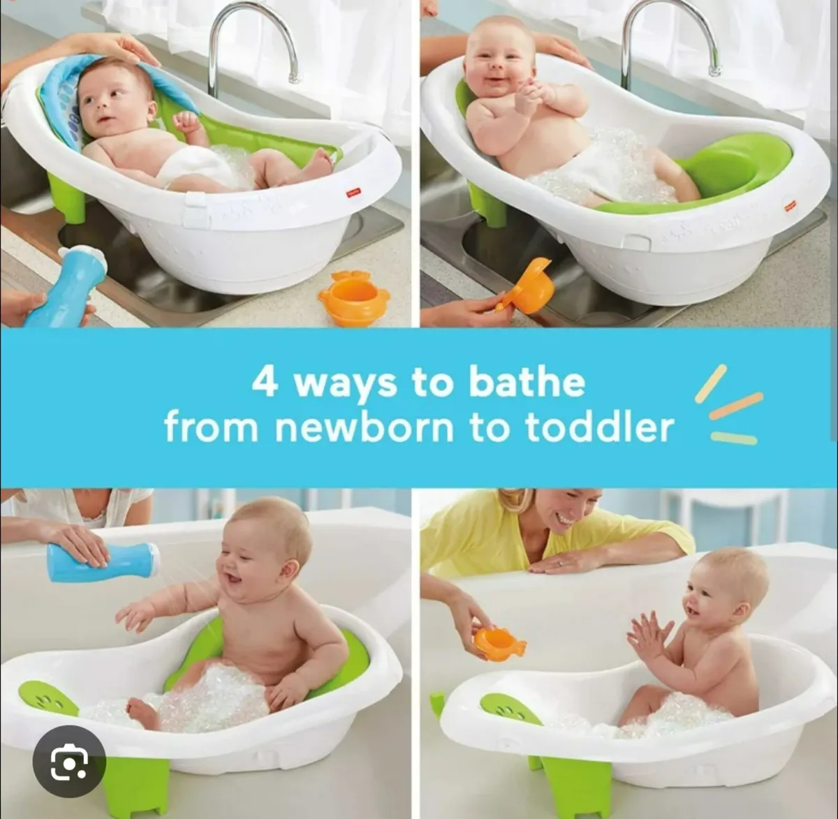 Nappy bin, baby bath, baby bath seat - Image 2