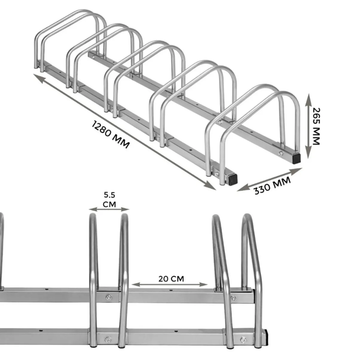 Bicycle Parking Stand Steel Pipe Bike Rack NEW - Image 3