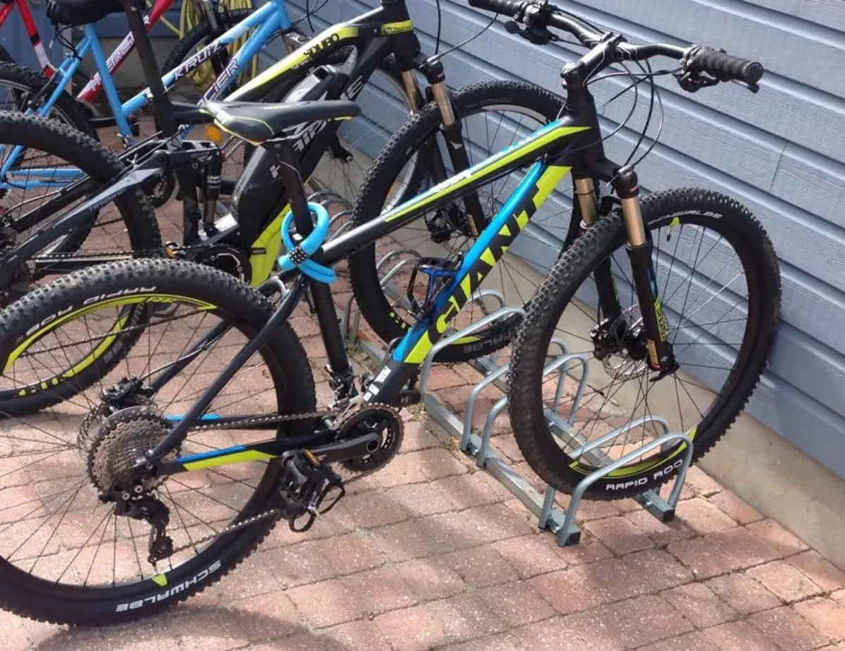 Bicycle Parking Stand Steel Pipe Bike Rack NEW - Image 4