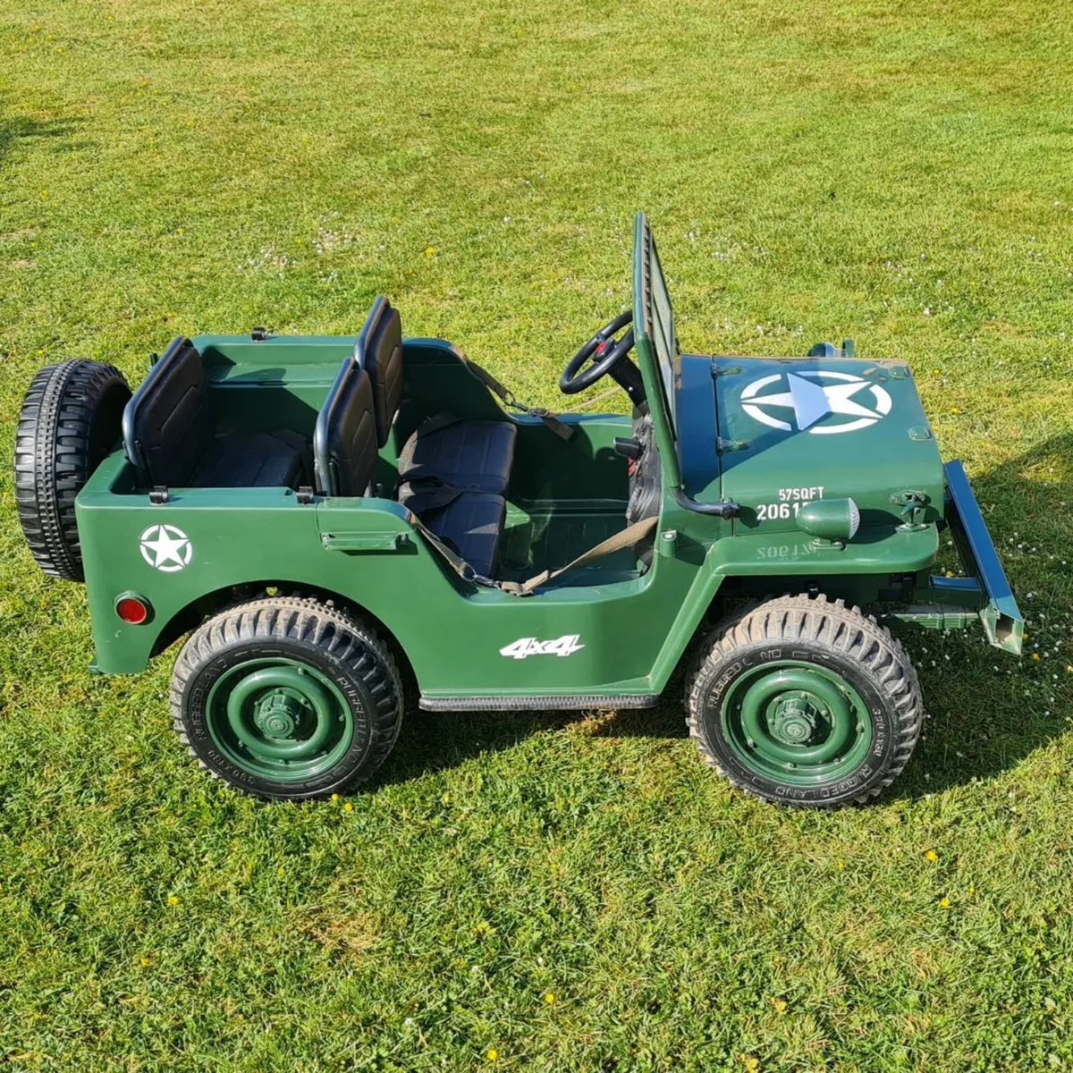 Kids 24V Army Ranger Jeep Ride On - Demo - Image 2