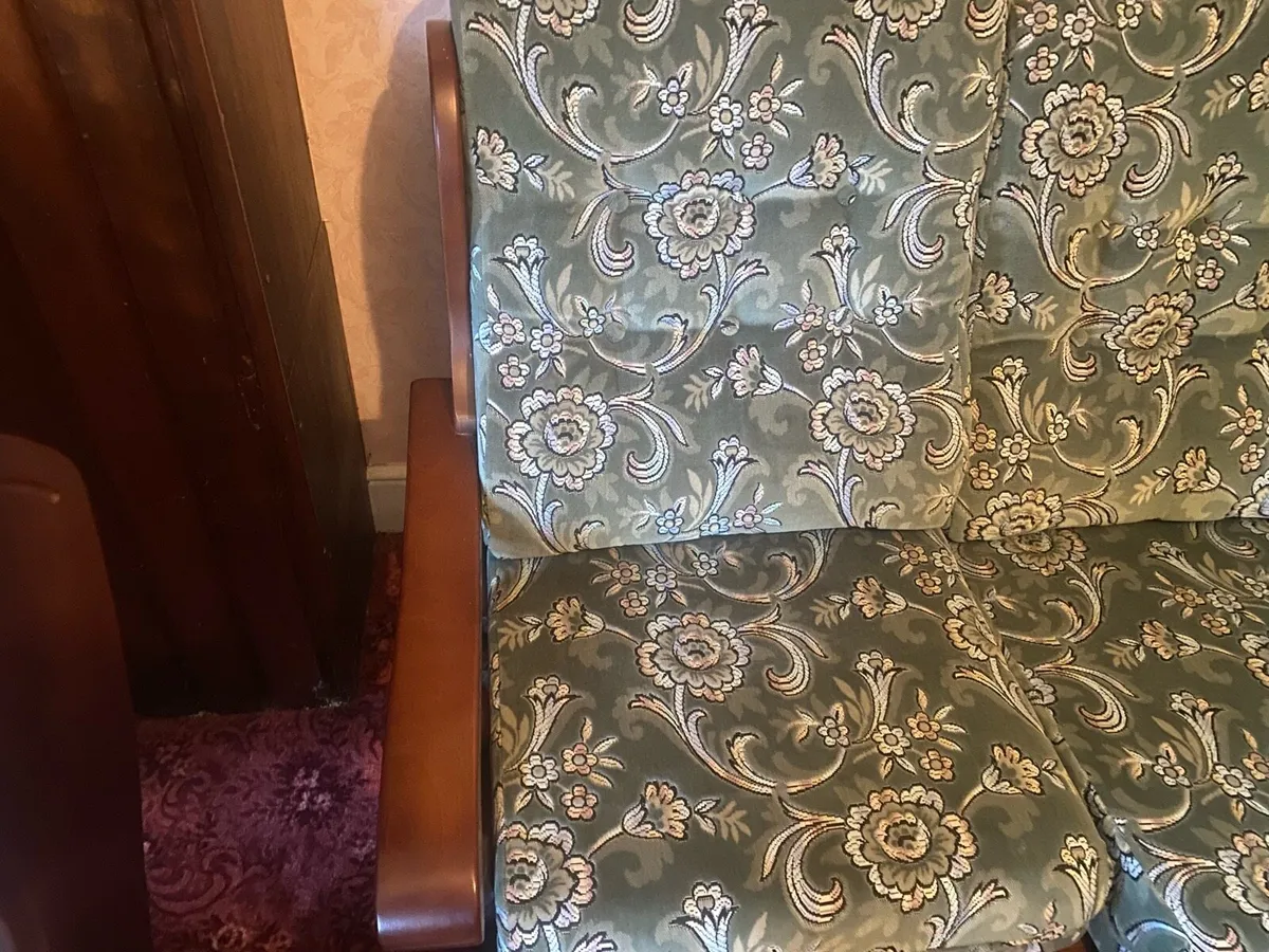 Three piece couch and two arm chairs - Image 2