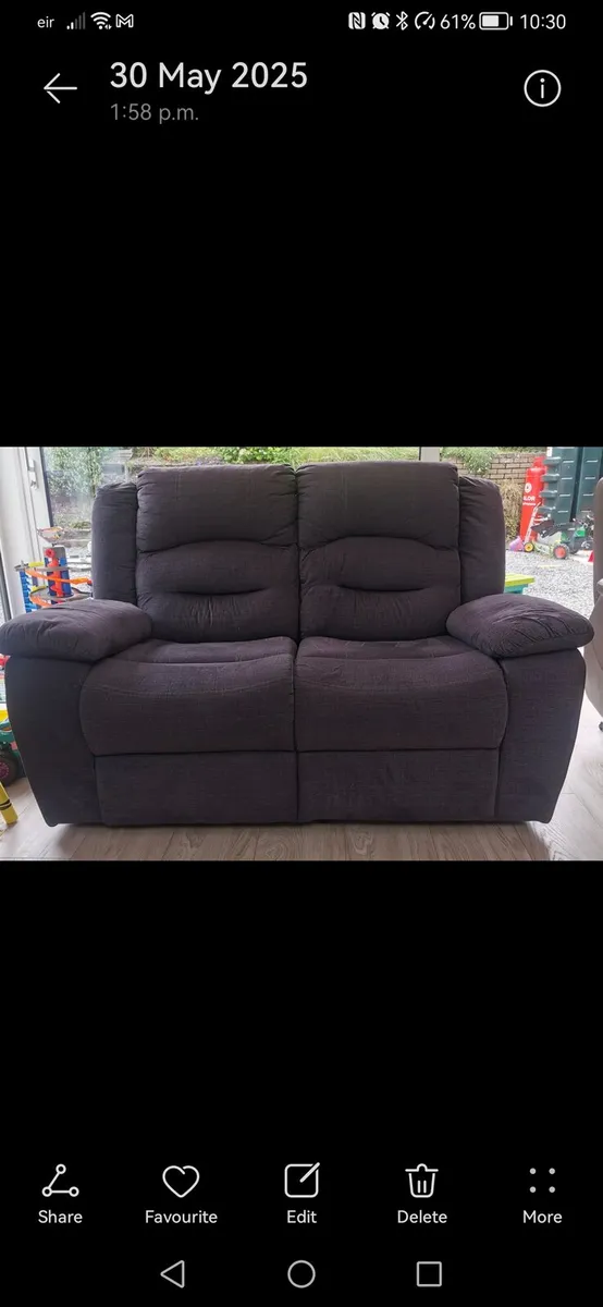 3 seater recliner and 2 seat recliner couches - Image 2