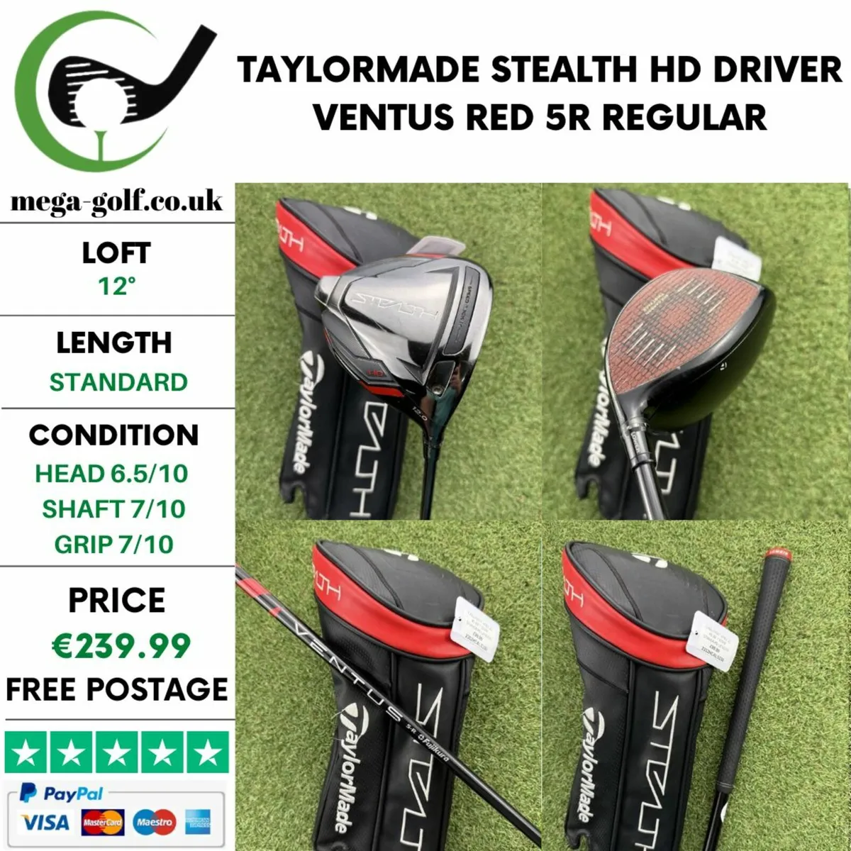 TAYLORMADE STEALTH HD DRIVER / 12° / REGULAR - Image 1