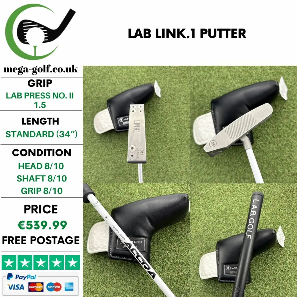 LAB LINK.1 PUTTER / 34″ - Image 1