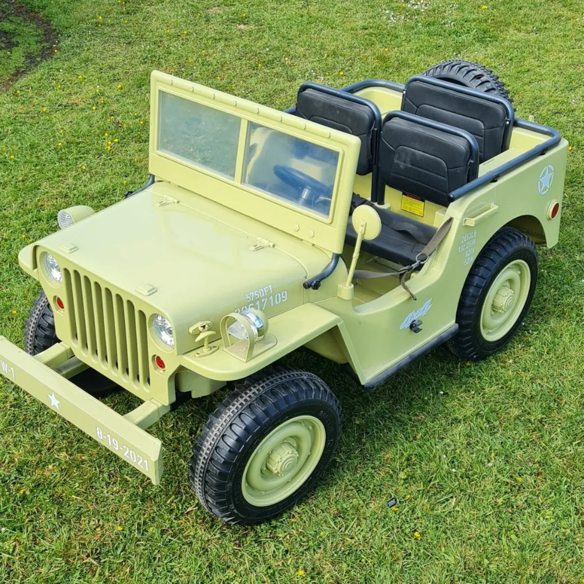 Kids 24V Army Ranger Jeep Ride On - Demo - Image 1