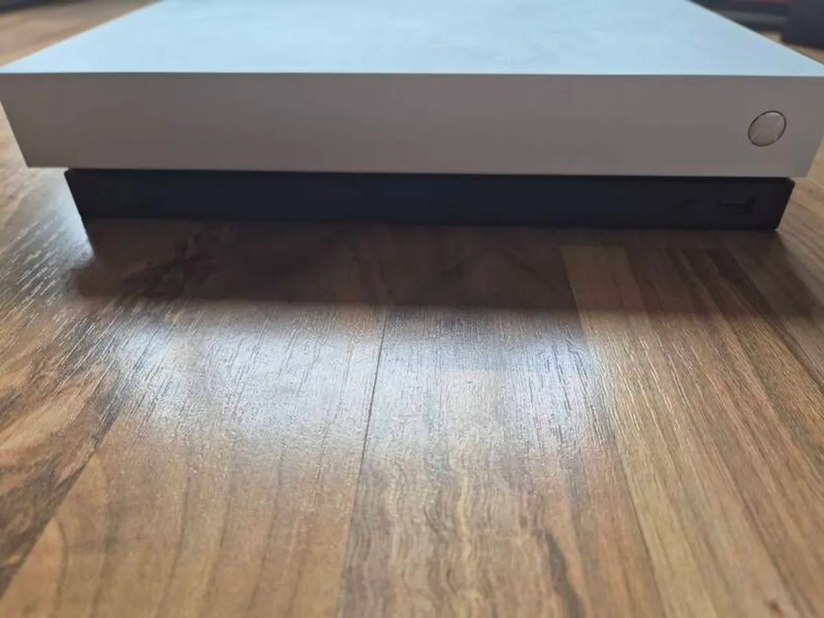 Xbox One X with Controllers and games - Image 3