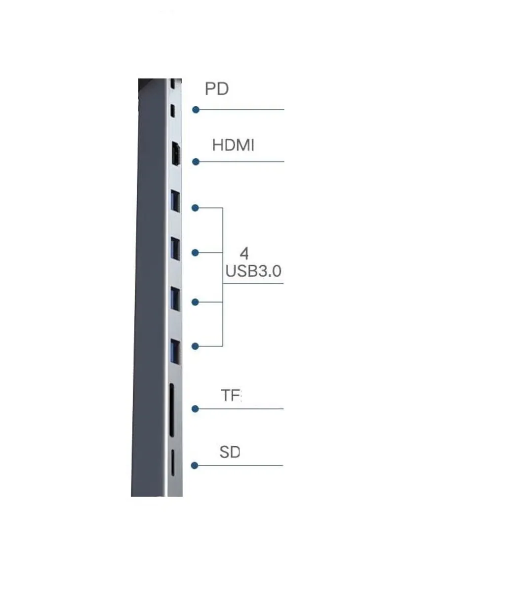 10in1 multifunctional laptop docking station - Image 2