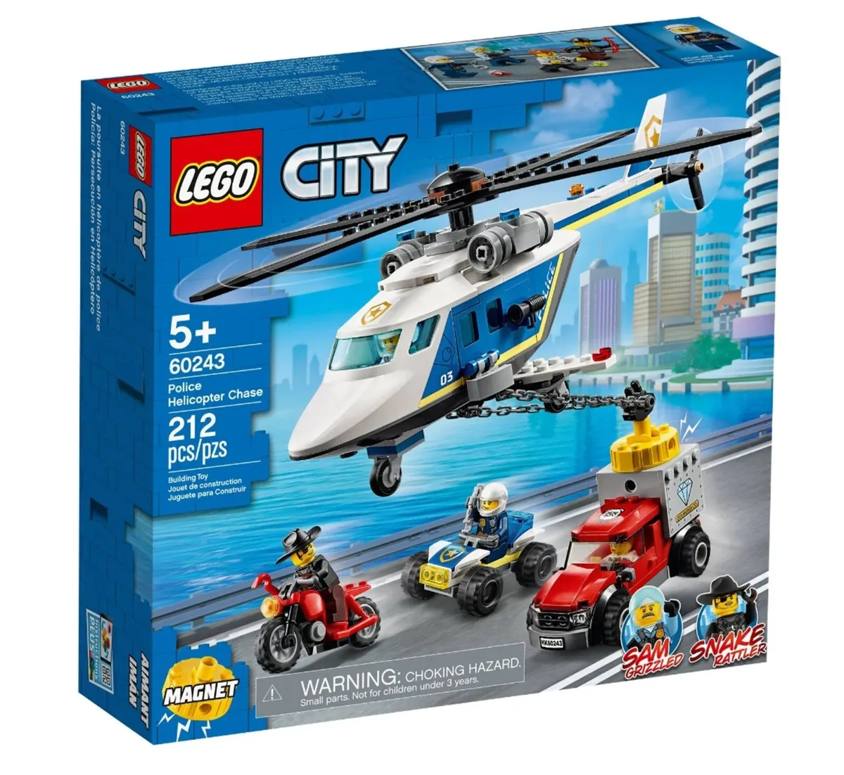 60243 Retired LEGO City Police Helicopter Chase - Image 1