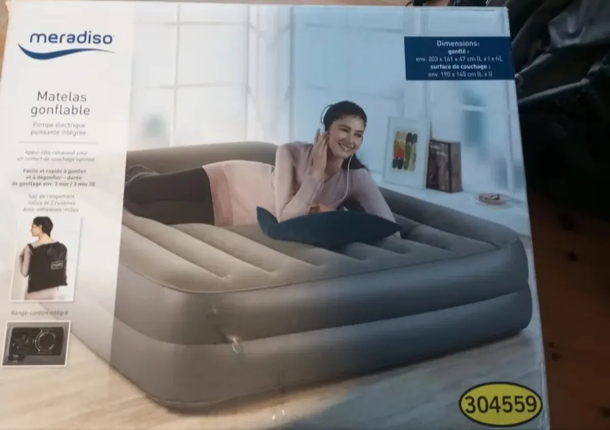 MERADISO 91498 Double Inflatable Airbed Mattress - Image 1