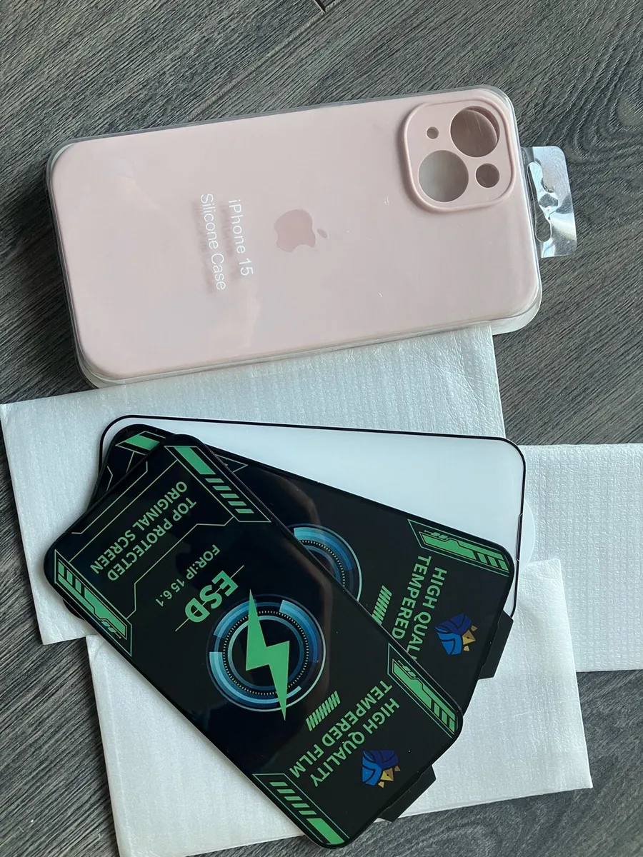 iPhone15 Case & Full Cover Screen Protector - Image 1