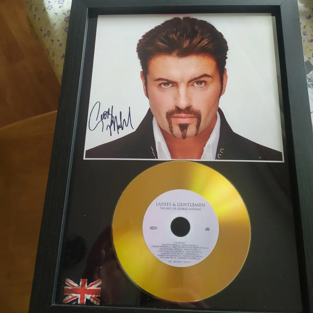 George Michael ladies and gentlemen cd Framed reco - Image 1