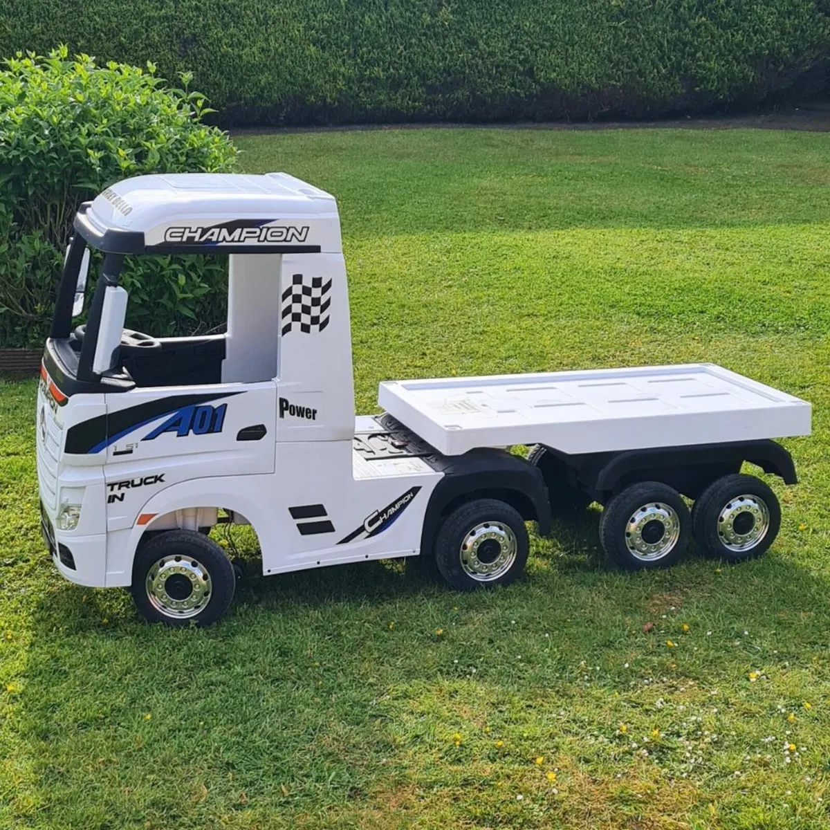 Kids Ride On Mercedes Actros Lorry & Trailer  Demo - Image 3