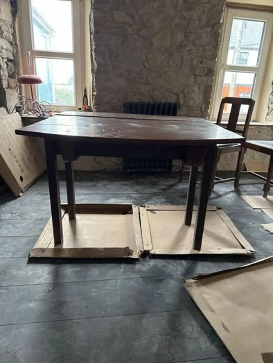 Vintage Wooden Table (Oak Colour) - Image 1