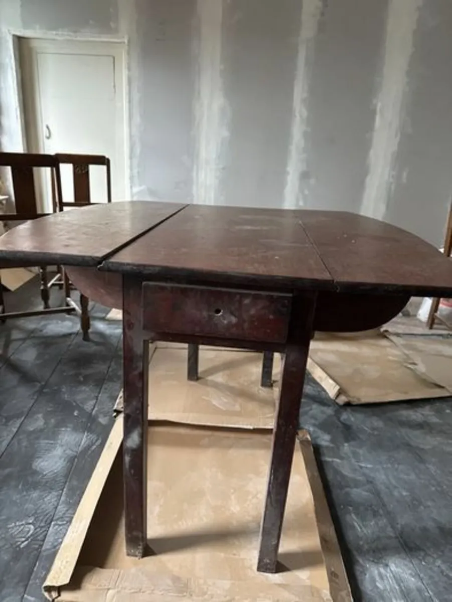 Vintage Wooden Table (Oak Colour) - Image 3