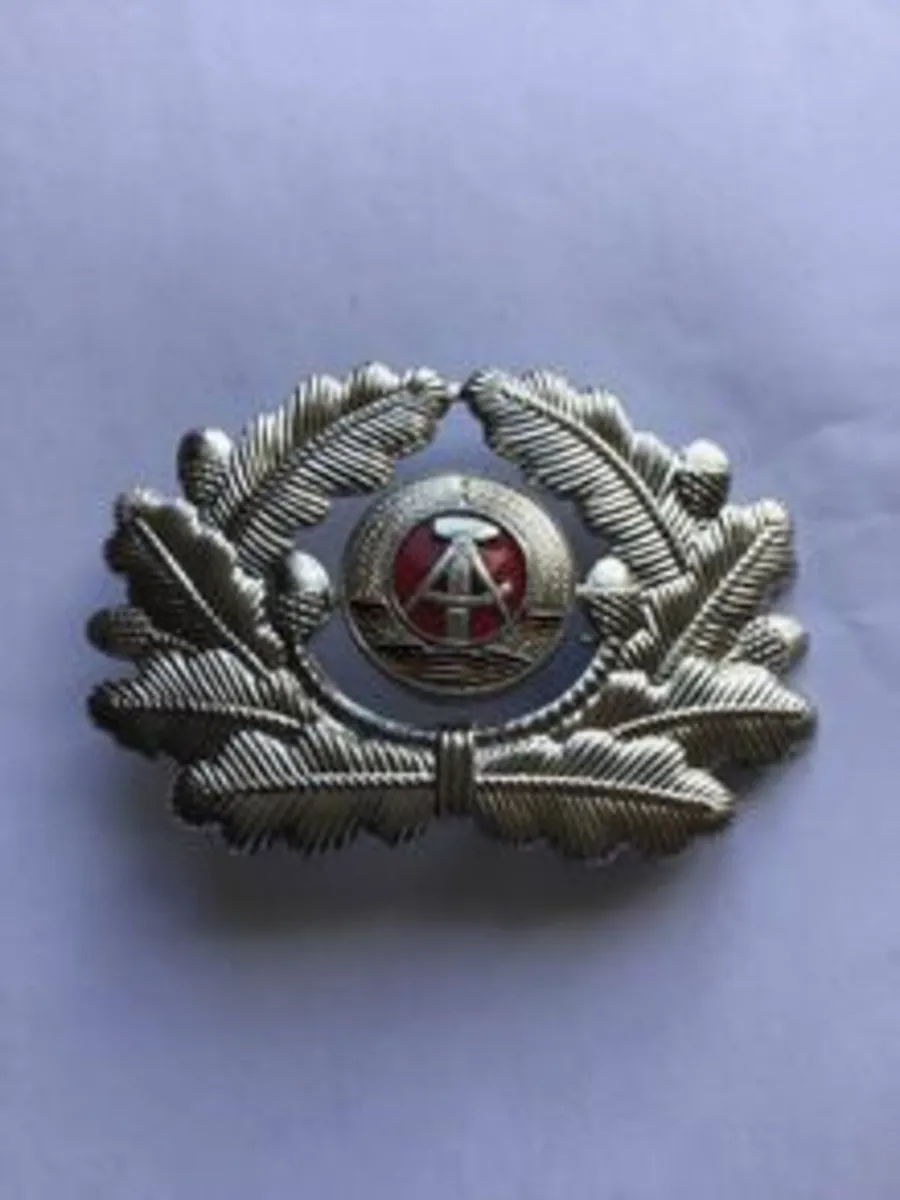 East German Officers Military Hat Badge