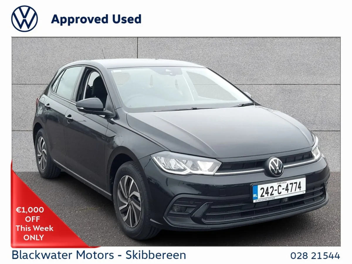 Volkswagen Polo 1.0TSI 95BHP 5DR LIFE WITH REAR VI - Image 1