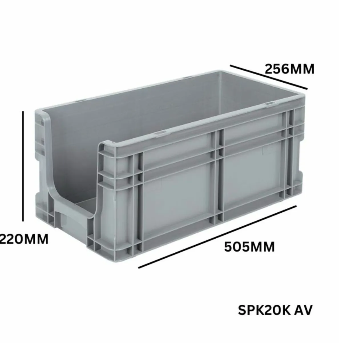 21L heavy duty pack of 10 storage boxes - Image 1