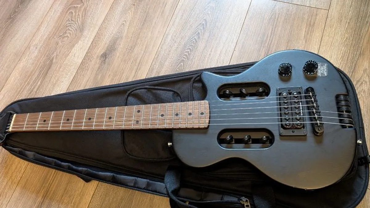 Traveler Guitar EG-1 Blackout Electric Travel Guitar Black Matte - Image 1
