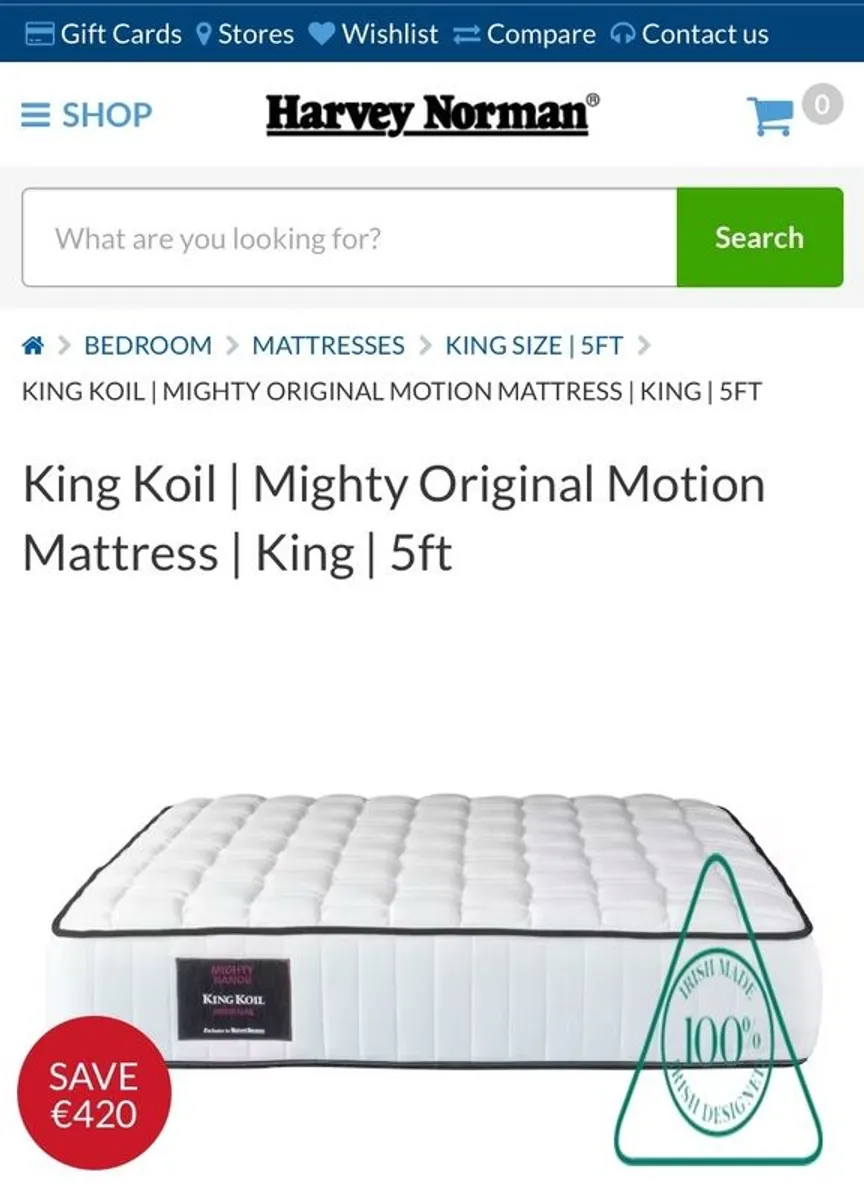 King Koil Mighty Motion Mattress - Image 1