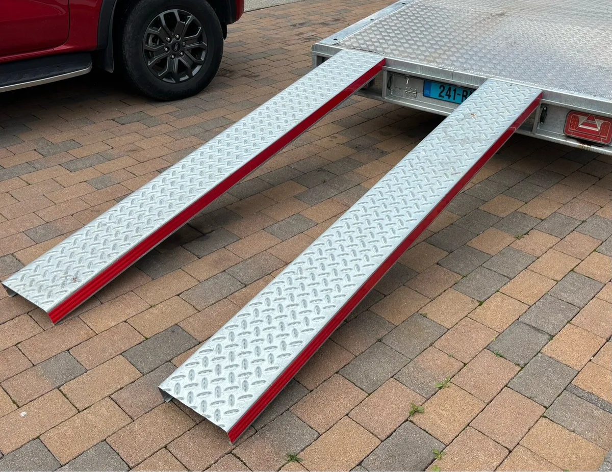 Galvanised heavy duty trailer ramps €190 per set✅ - Image 1