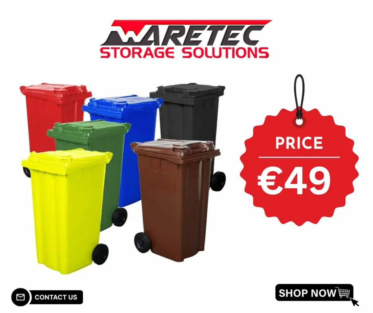 Brand new 120L wheelie bins - Image 1