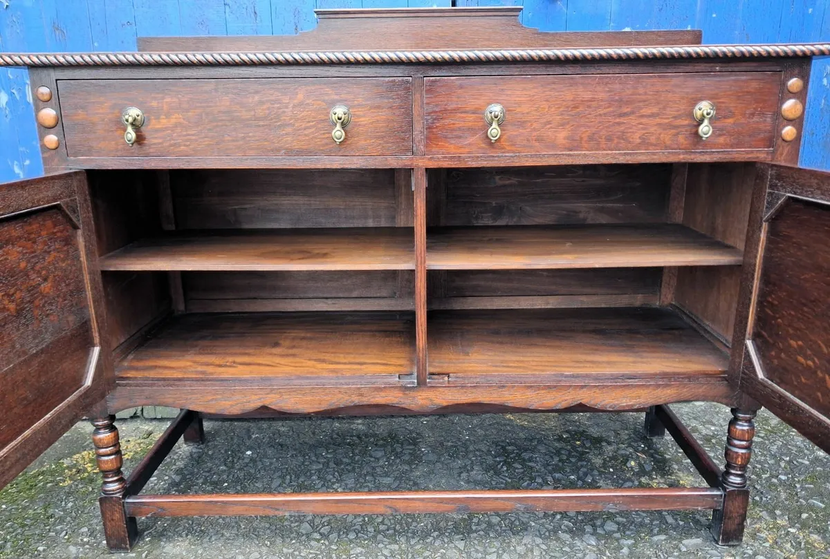 Vintage Oak Sideboard - Image 2