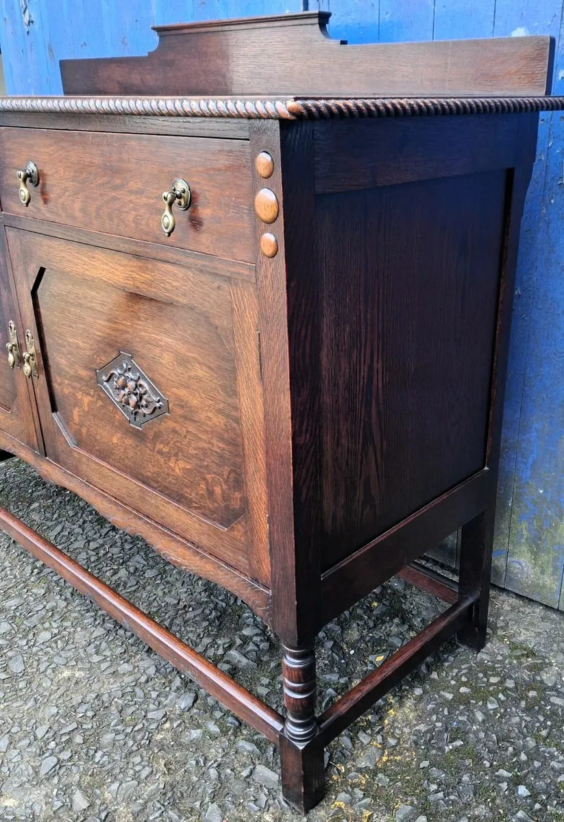 Vintage Oak Sideboard - Image 4